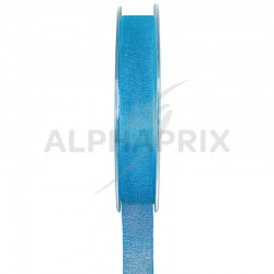 Ruban en organdi 7mm TURQUOISE