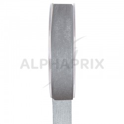 Ruban en organdi 15mm GRIS