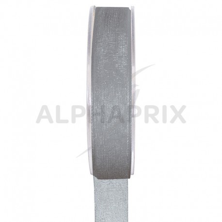 Ruban en organdi 15mm GRIS