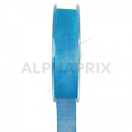 Ruban en organdi 15mm TURQUOISE