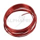 Fil de métal déco ROUGE