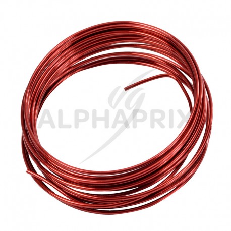 Fil de métal déco ROUGE