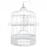 Cage à oiseaux en métal H. 31cm BLANC