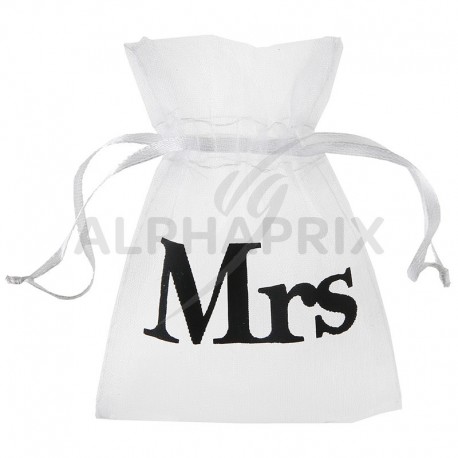 Pochons Mrs en organdi par 10