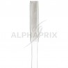 Ruban en organdi bord satin BLANC 12mm - la bobine de 20 mètres