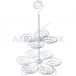 Présentoir spirale blanc