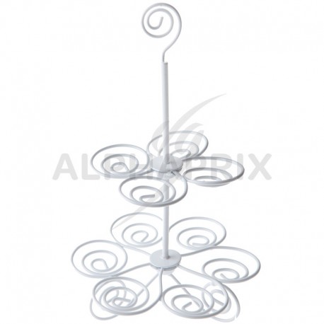 Présentoir spirale blanc