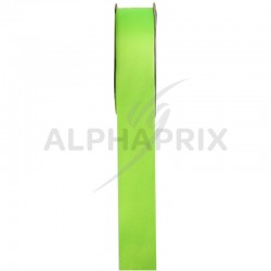 Ruban satin 15mm - rouleau de 25M ANIS