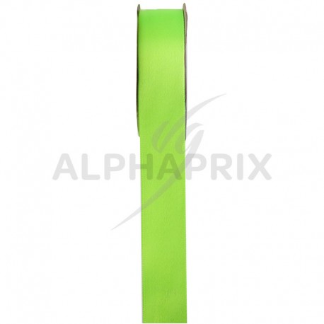 Ruban satin 15mm - rouleau de 25M ANIS