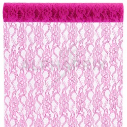 Chemin de table Dentelle FUCHSIA