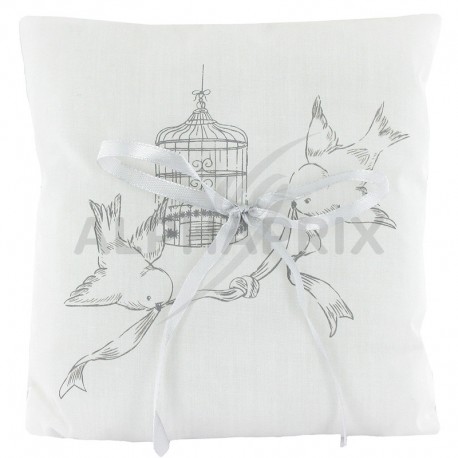 Coussin porte-alliances Oiseaux du Bonheur