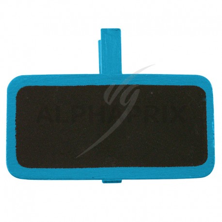 Mini ardoises Rectangulaire sur pince TURQUOISE par 12