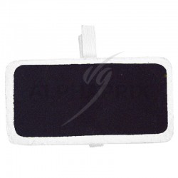 Mini ardoises Rectangulaire sur pince BLANC par 6
