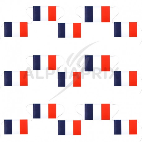 Banderole de 15 drapeaux français