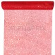 Chemin de table Paillettes ROUGE