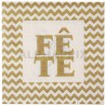 Serviettes de table fête en or par 20