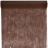 Chemin de table intissé 30cm CHOCOLAT