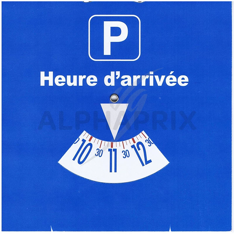 Disque de stationnement, 2 pièces, en Bleu, en Papier, réglable des Deux  côtés, parcmètre avec Hora ARRIVO, pour Voiture, Camion, Camping-Car,  Parking