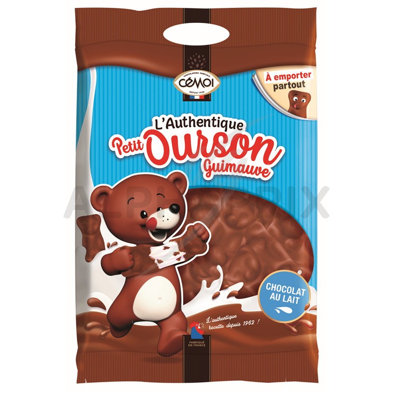 ourson guimauve x10 (lait) - Chocolaterie LEVASSEUR