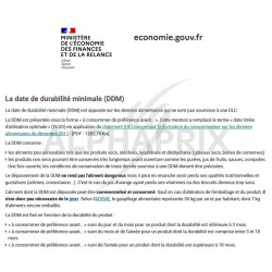 Info sur la DDM (date de durabilite minimale)