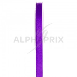Ruban 6mm en satin VIOLET - 25 mètres