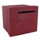 Urne / Tirelire unie BORDEAUX 20,50 x 23 x 20,50cm