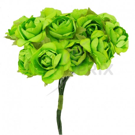 Roses sur tige VERT - le bouquet