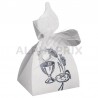 Boîtes Bougie BLANC (impression argent) par 10