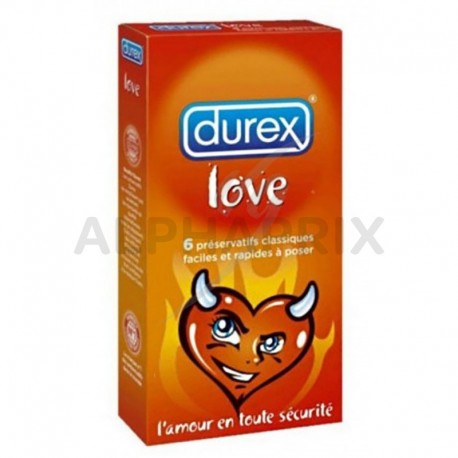 Preservatif durex love - boîte de 6