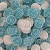 Menthe pastilles rondes bleues et blanches kg