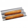 Moule 3 baguettes revêtu 38cm - silver top Patisse