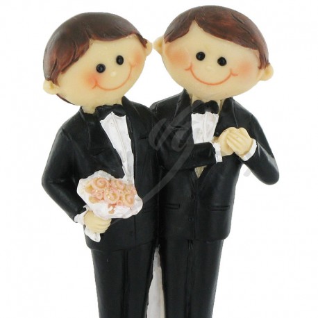 Hommes en couple PM H. 10cm