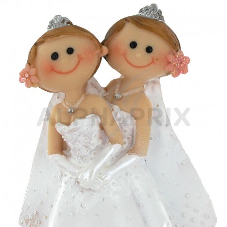 Femmes en couple PM H. 10cm