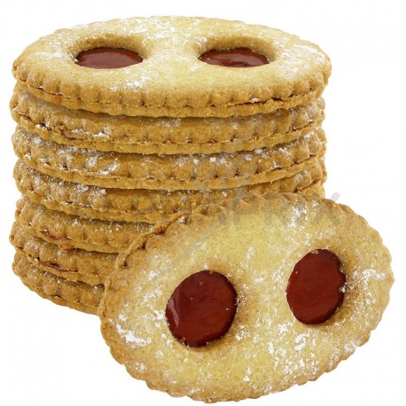 Sablés patissiers fraise (lunettes fourrées)