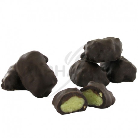 Malakoffs noir pâte d'amande pistache - ballotin 250g