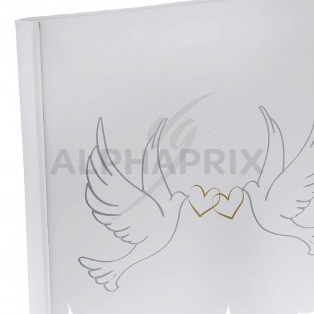 Livre d'or Colombes BLANC