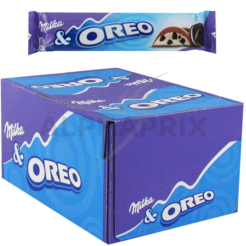 Barre Chocolat Milka au Biscuit Oreo 36g