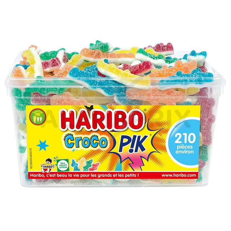 Haribo Croco - Boîte Tubo de 210 piéces