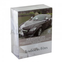 Décorations pour voiture Luxe BLANC - le kit