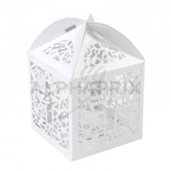 Boîtes dentelle Communion BLANC par 10