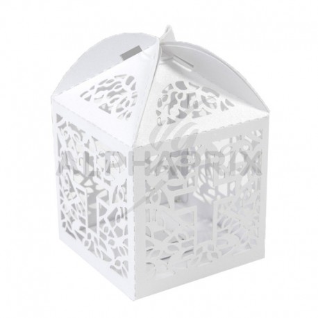 Boîtes dentelle Communion BLANC par 10