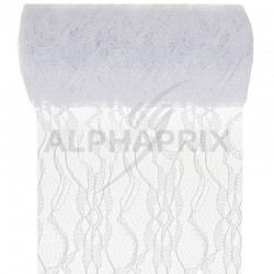 Ruban Dentelle 10cm x 10m BLANC