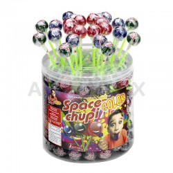 Sucettes Space chupi color par 150