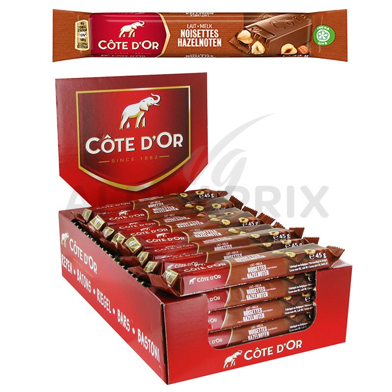 COTE D'OR Tablette de chocolat au lait L'original en barres 1