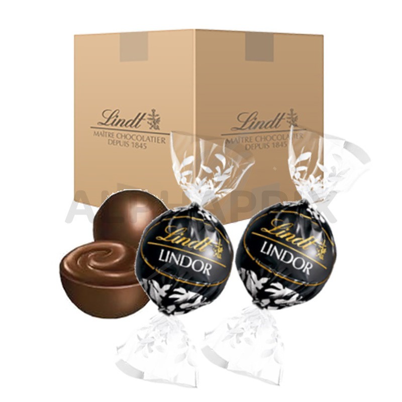 Boules Lindor chocolat noir - 10kg (noir 60%)