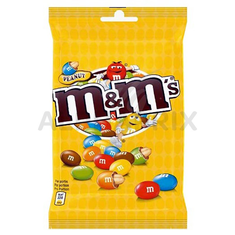 M&M's jaune Peanut sachet 100g