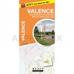 Carte agglomération Valence en stock