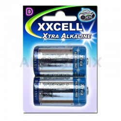 Piles alcalines XXCell blister 2 piles LR20