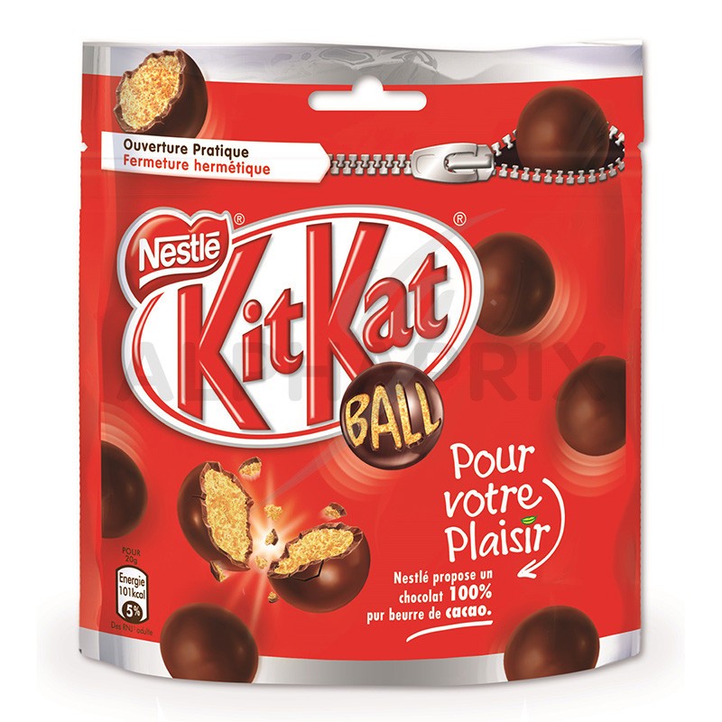 Billes de chocolat au lait et noisettes KITKAT