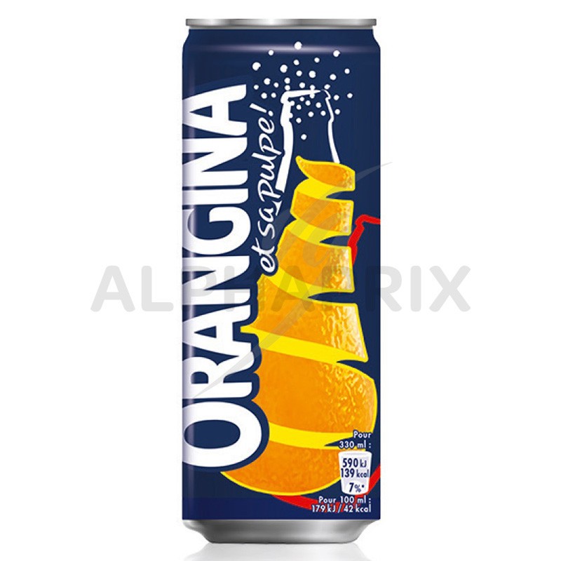 Orangina - Boisson pétillante aux agrumes, bouteille en verre de